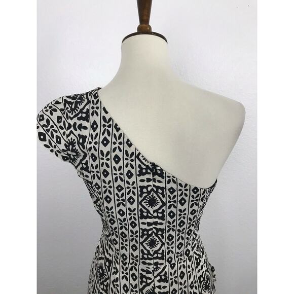 Nanette Lepore Print Silk One Shoulder Mini Dress - Picture 9 of 12